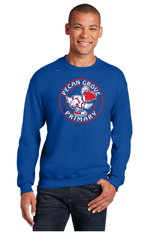 Royal Blue Adult Crewneck Sweatshirt