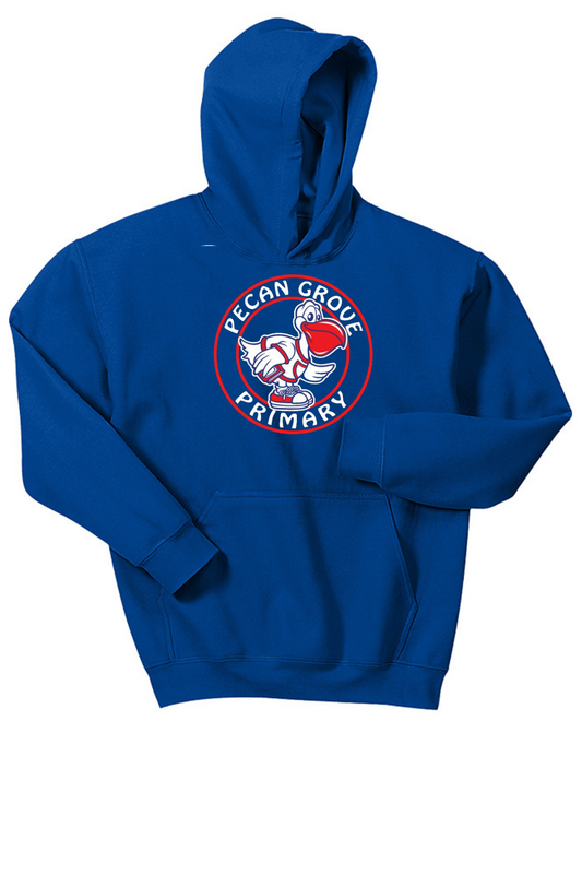 Royal Blue Youth Hooded Sweatshirt